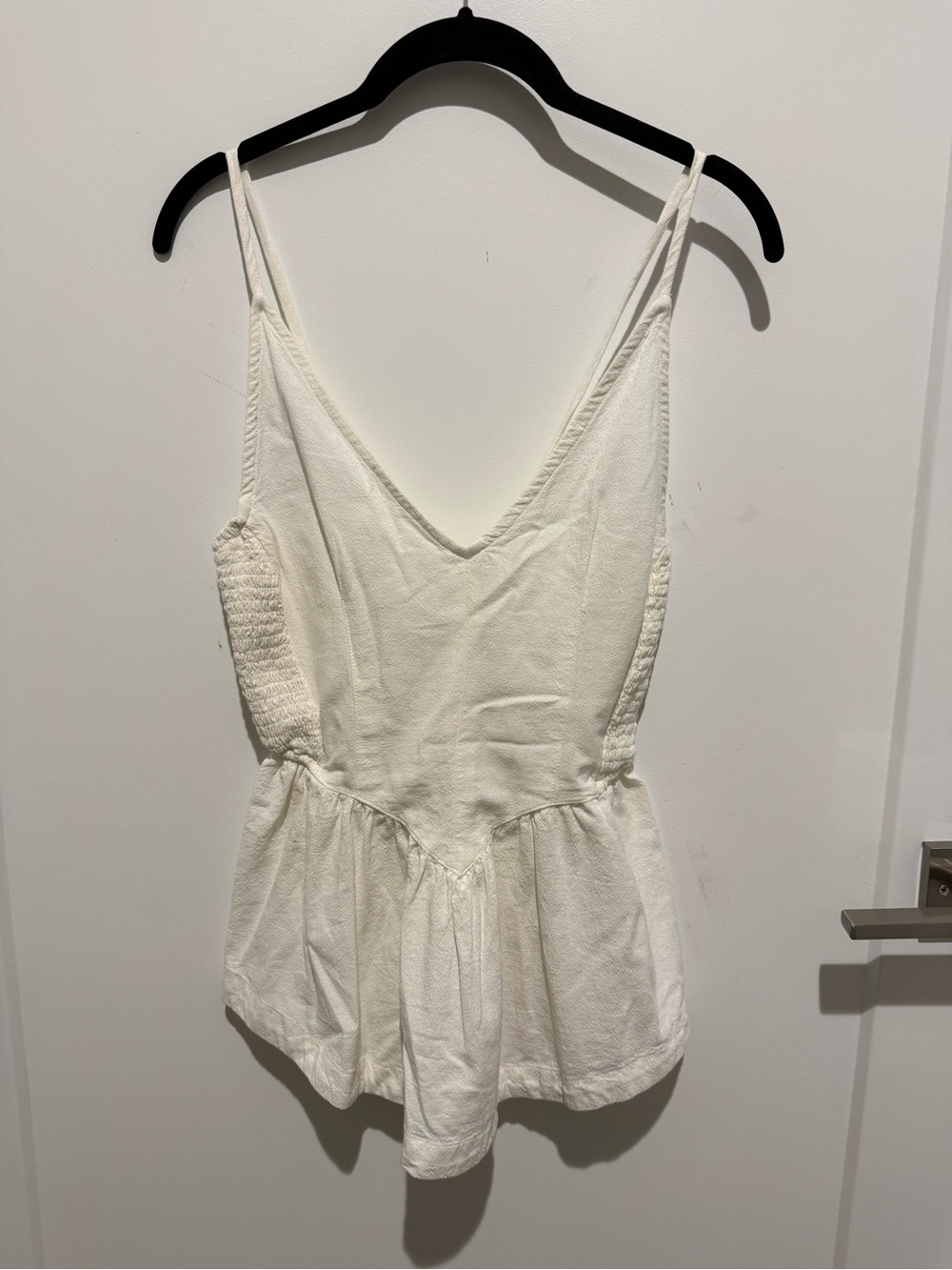 Free People - Cream V-Neck Cami Top
